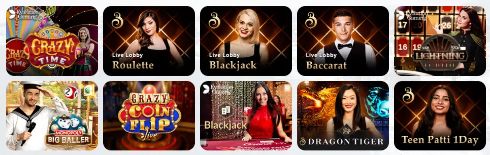 Giochi da casinò dal vivo 7Signs Casino